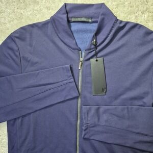 Greyson Siasconaset Active Jacket Full Zip Medium Abyss Purple Performance Golf